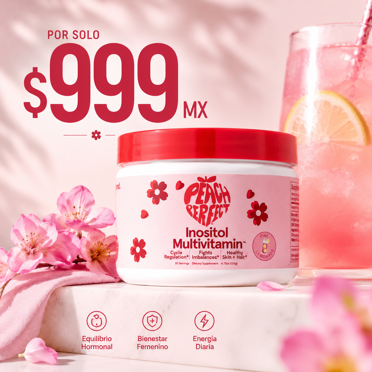 🌸 Peach Perfect™ | Equilibrio Hormonal y Bienestar Femenino