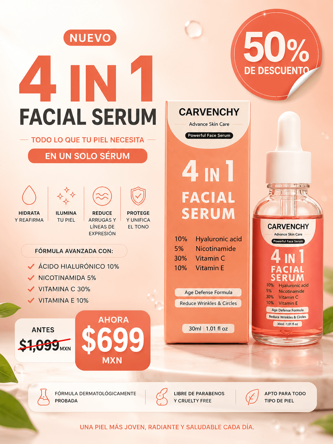 ✨ Sérum F 💖Reafirma, Ilumina e Hidrata tu💖