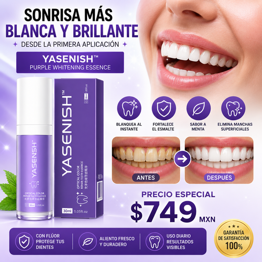 ✨🦷Esencia Blanqueadora Púrpura | Dientes Más Blancos y Brillantes 💜